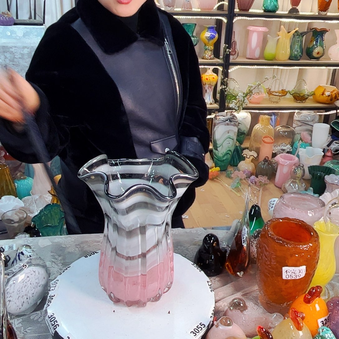 白菜瓶家悦美居琉璃摆件不完美