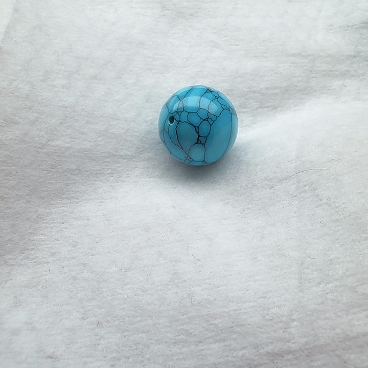 尺寸：16➕蓝网花纹圆珠一颗