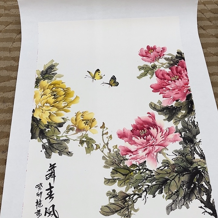 国画花鸟等多种鸟类三开