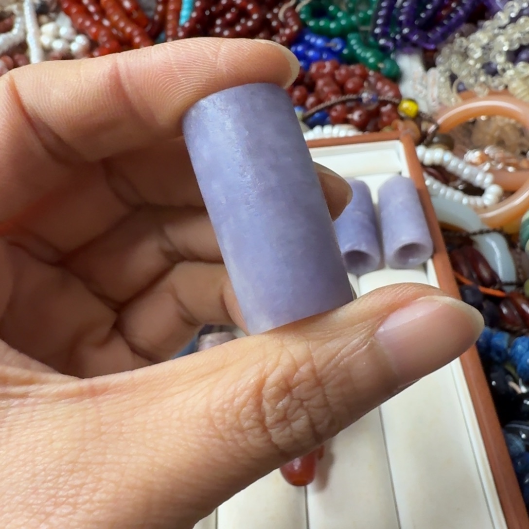 白***胖玛瑙/玉髓未镶嵌手链