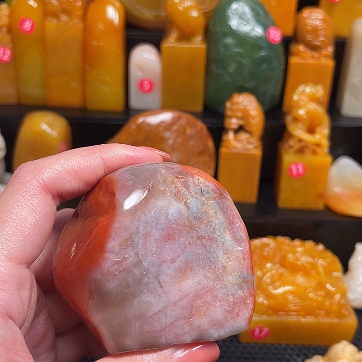 寿山石印石幸***！寿山石