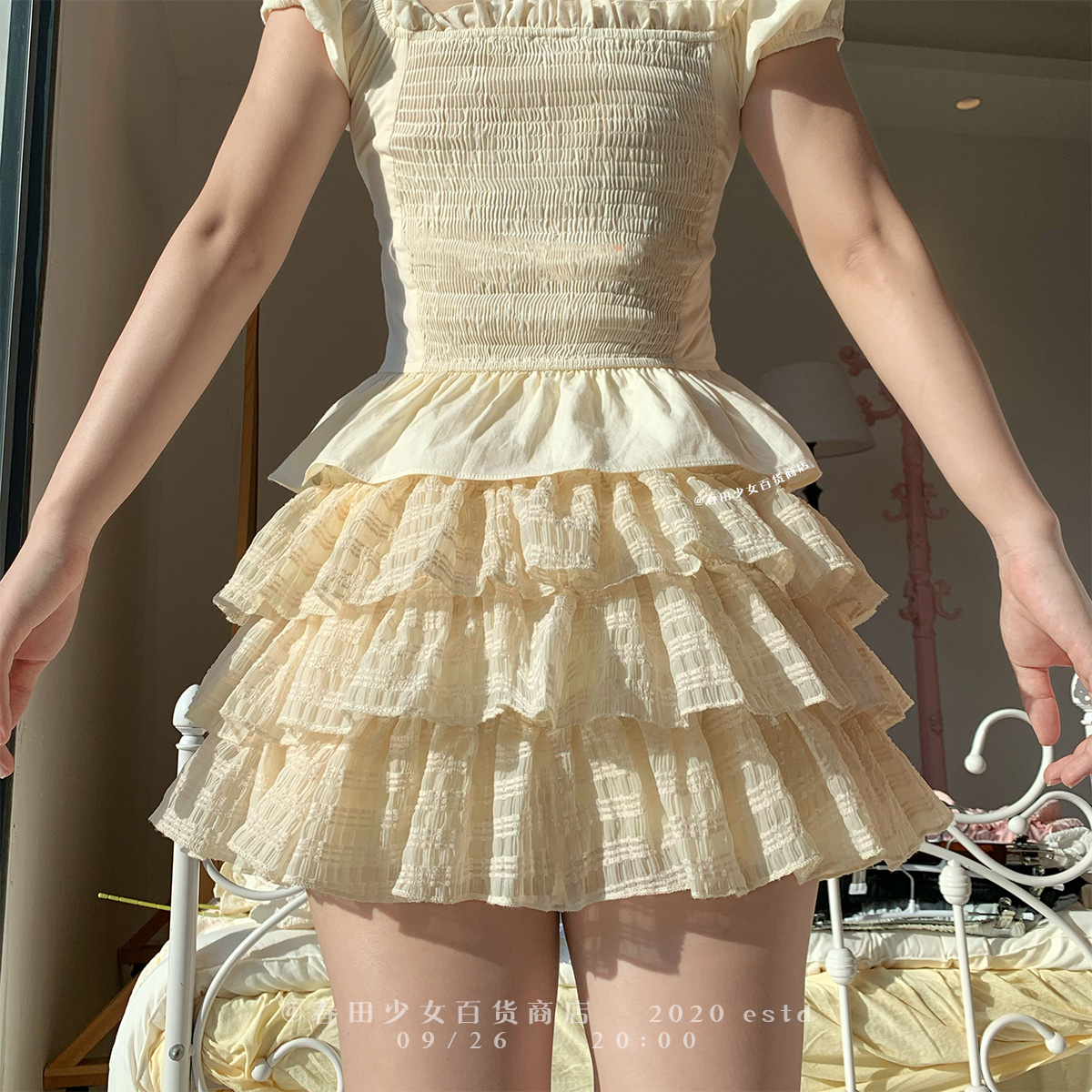 第九批刺绣蛋糕裙！春夏芭蕾风防走光刺绣蛋糕裙显瘦修身半身裙