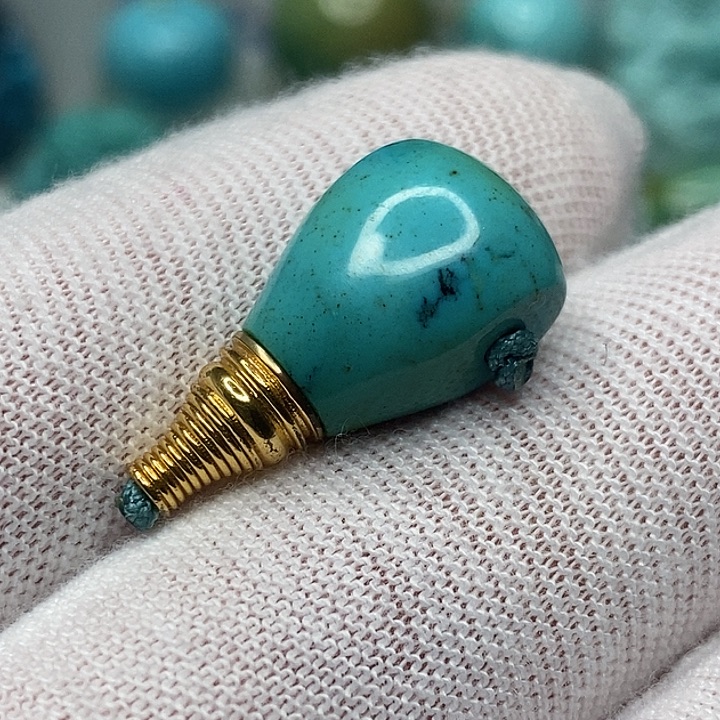 绿松石未镶嵌天然原矿 地大质检