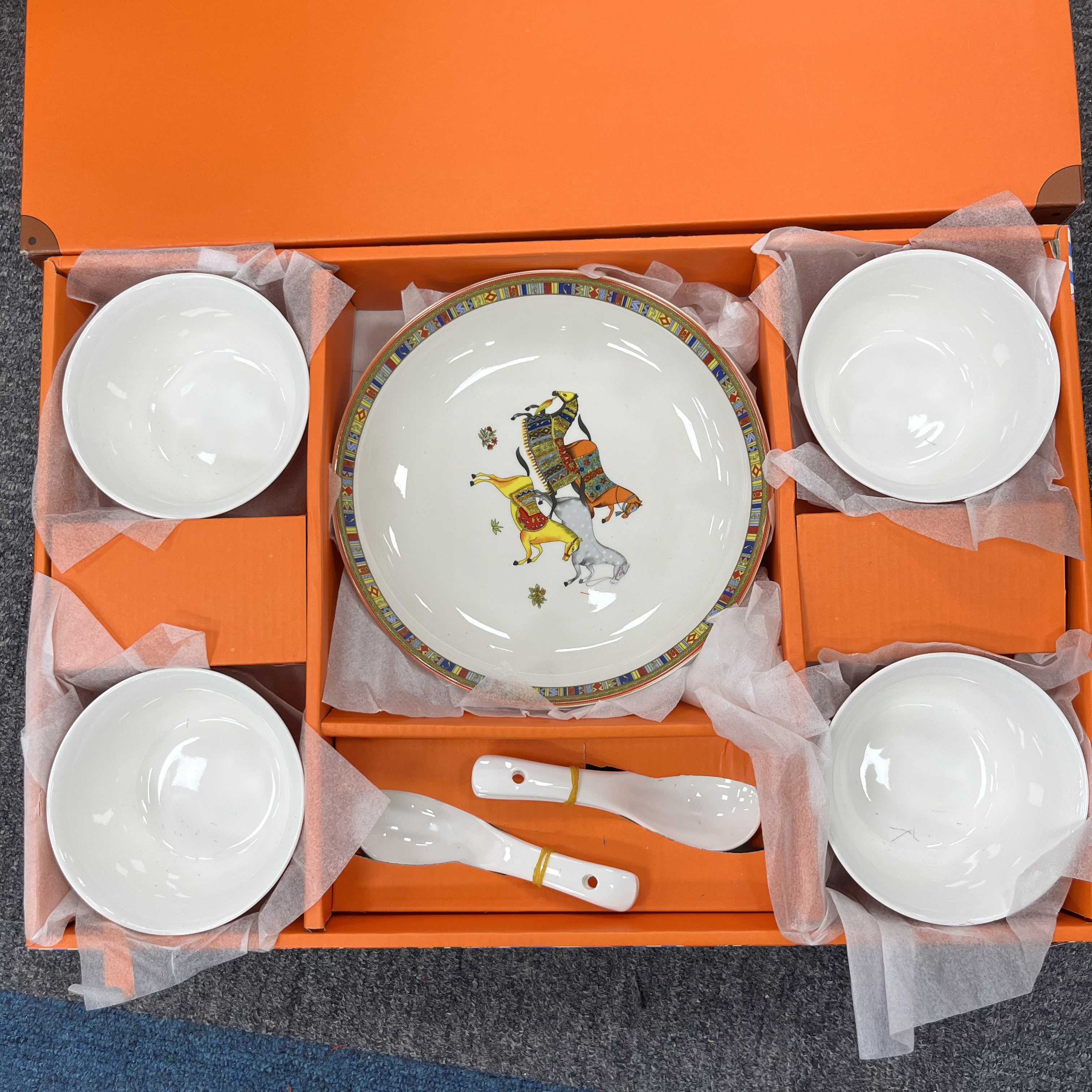 碗勺子套装10件套高端轻奢大气礼盒套装【颜色随机】