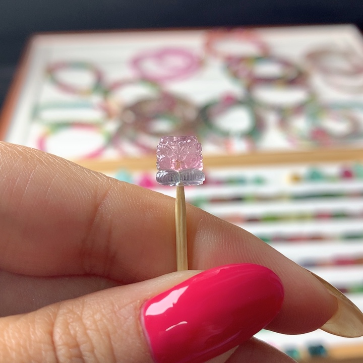 手链未镶嵌碧玺粉蓝