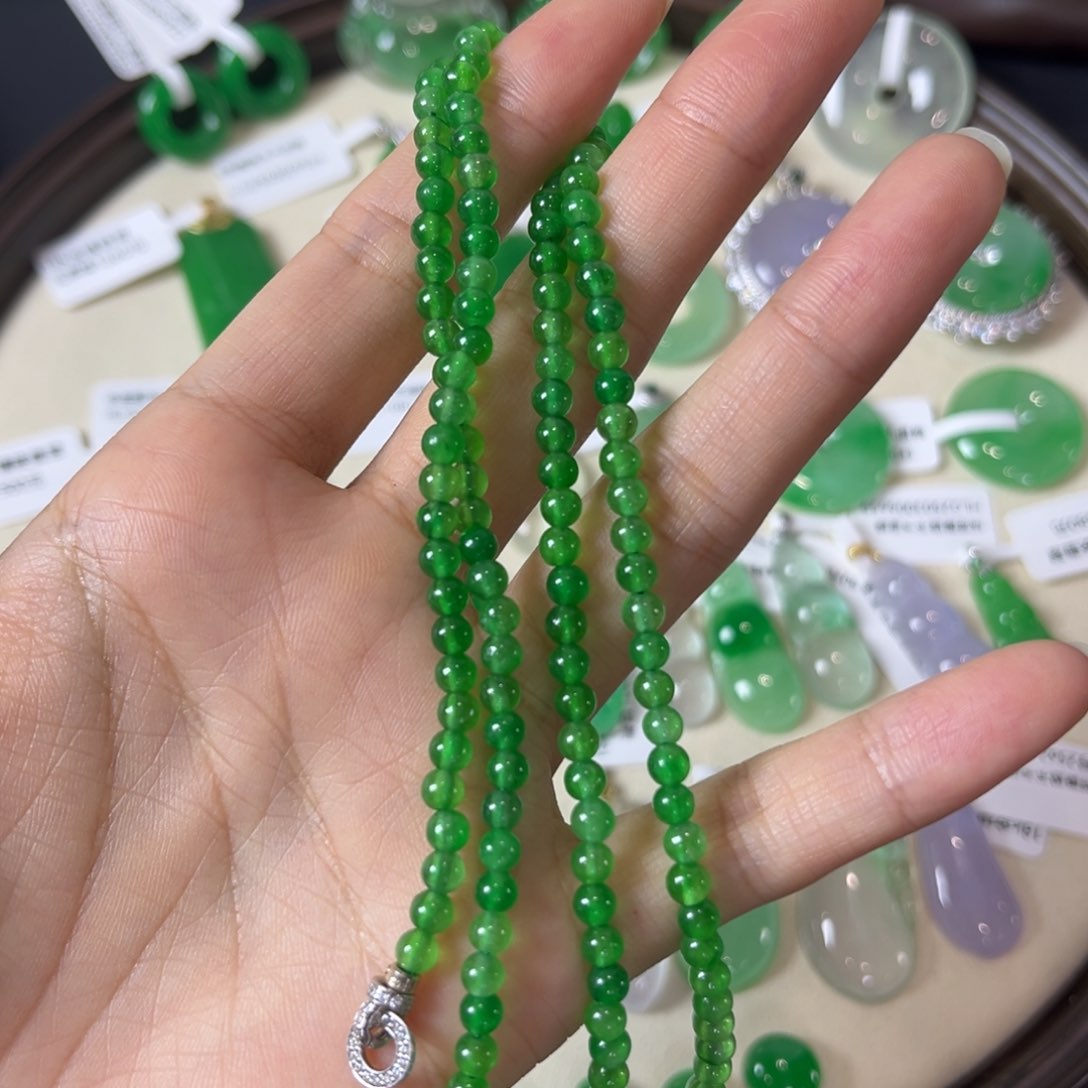 陆**玖小米珠项链直播编号Q