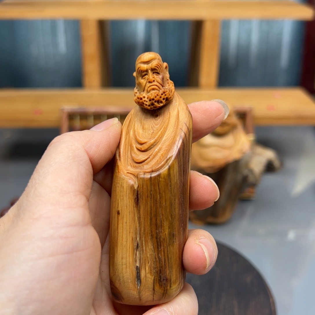 柏木崖柏木摆件手把件，40