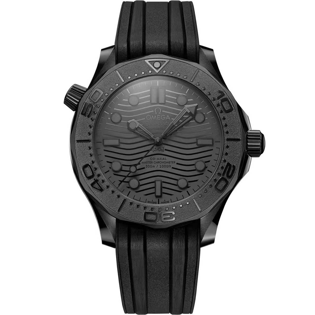 99新 Omega/欧米茄 光头/海马300黑陶瓷/44mm/22年全套