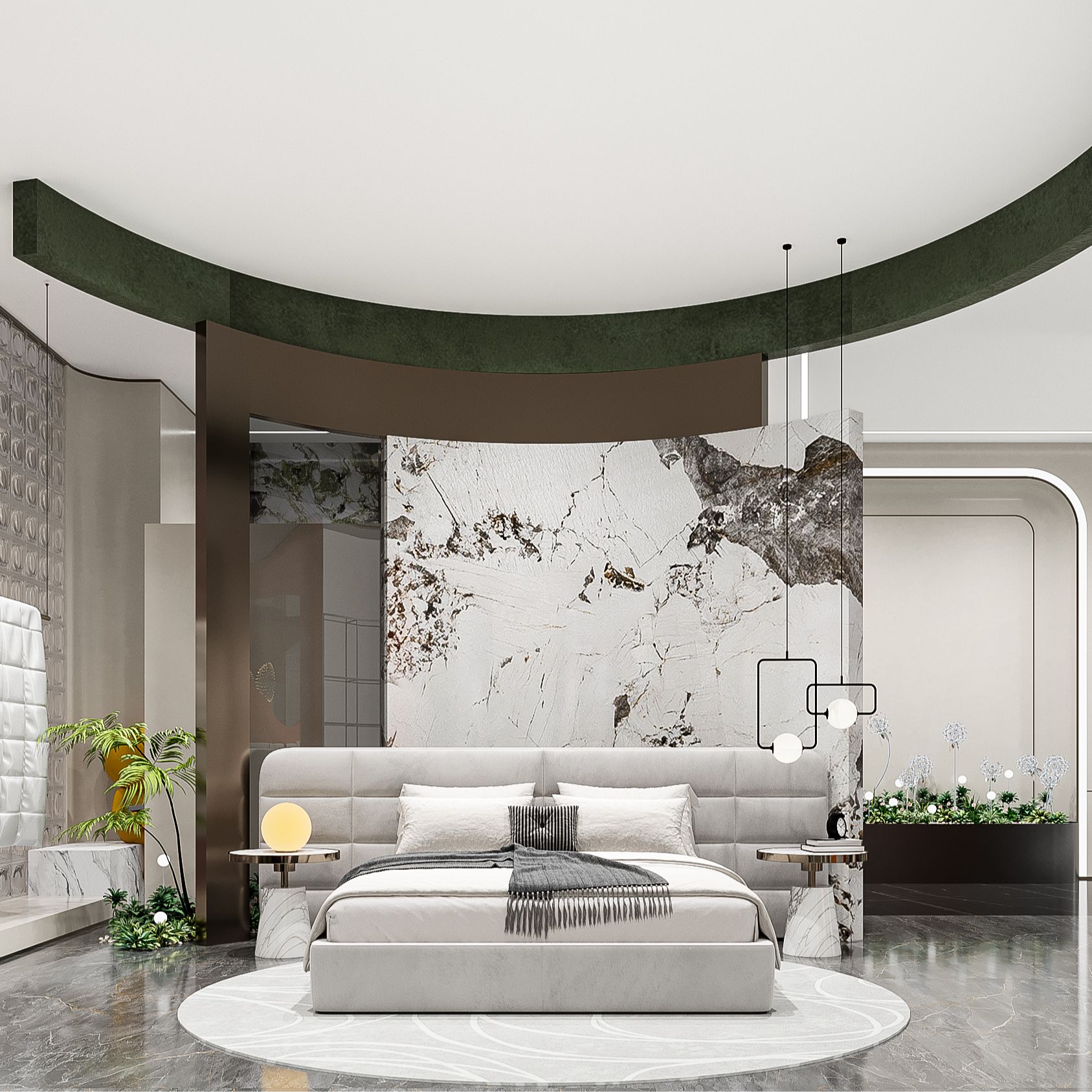 绣花夫人【棉芙兰】澳棉/素色工艺/简约轻奢/宽边镂空刺绣/四件套