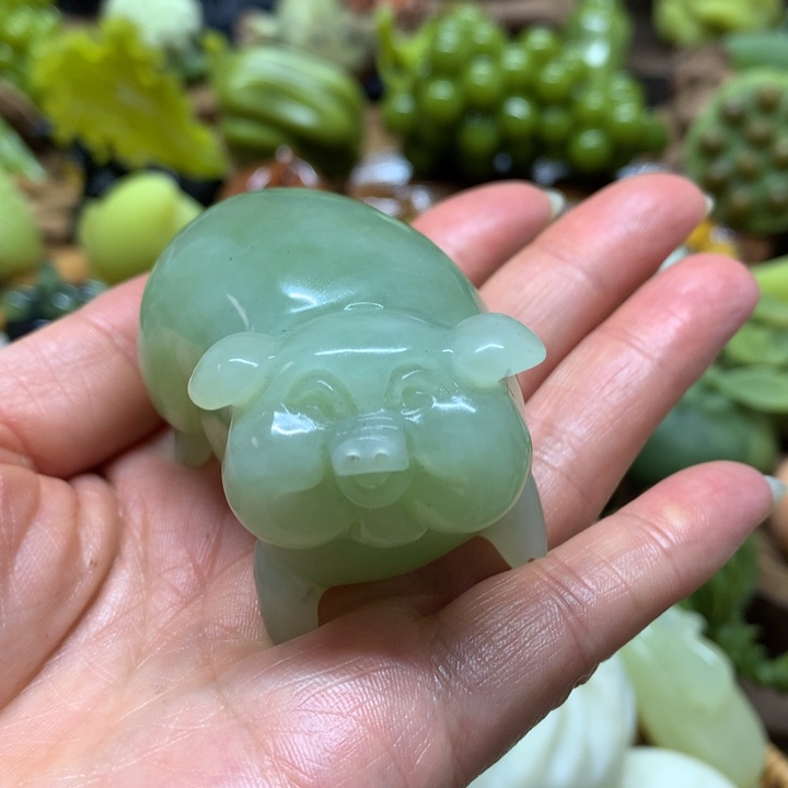 蛇纹石玉手把未镶嵌
