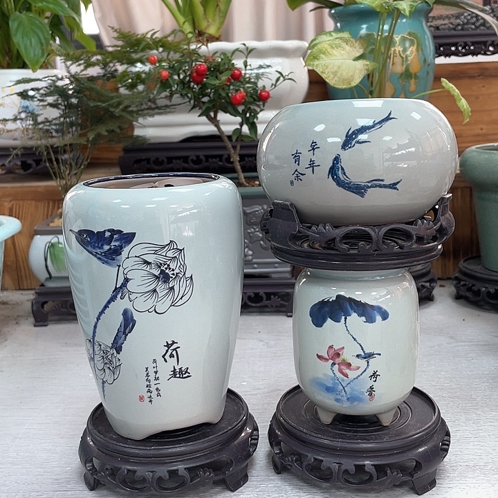陶瓷紫砂花盆双12福利抢购