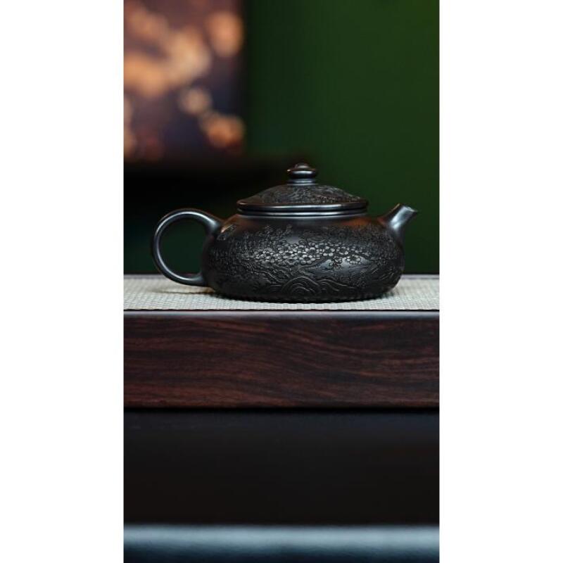 宜兴紫砂 寒江 石黄 李恒阳h415