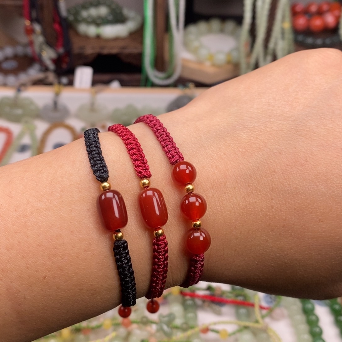 玛瑙/玉髓手链未镶嵌多样性拍一发一