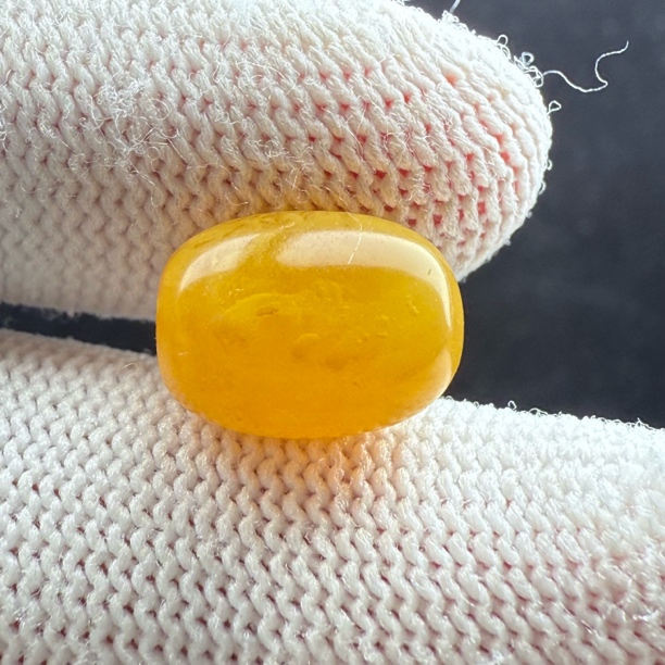 J5231天然原矿俄料蜜蜡 枣珠 8.9*12.1mm支持复检