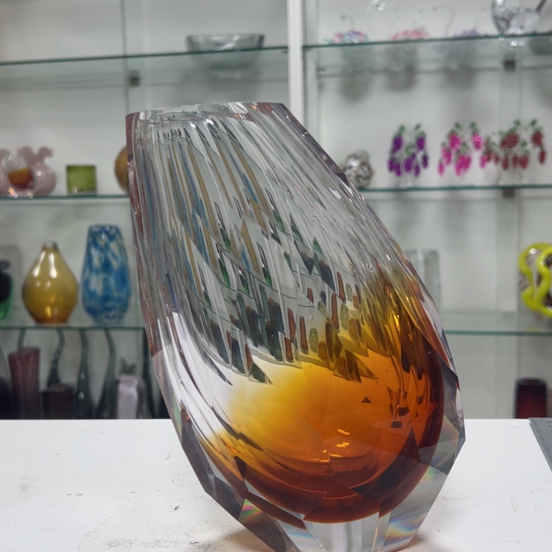 高 23 轻奢琉璃花器福利正常手工痕迹