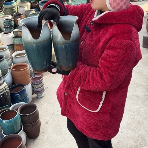 口14高26瑕疵盆子 