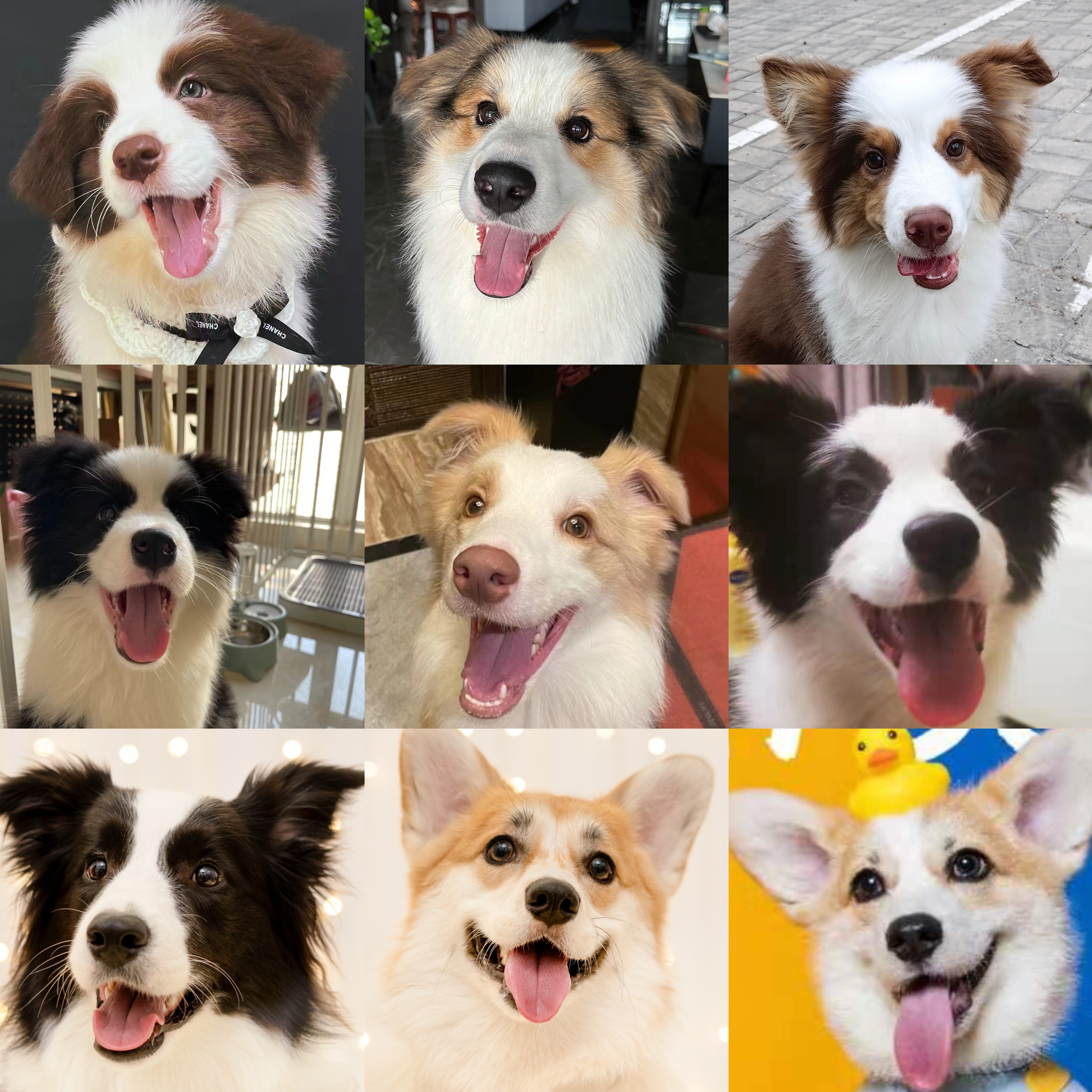边境牧羊犬边牧蓝陨石边牧咖啡边牧黑白边牧三色边牧美润犬舍17年
