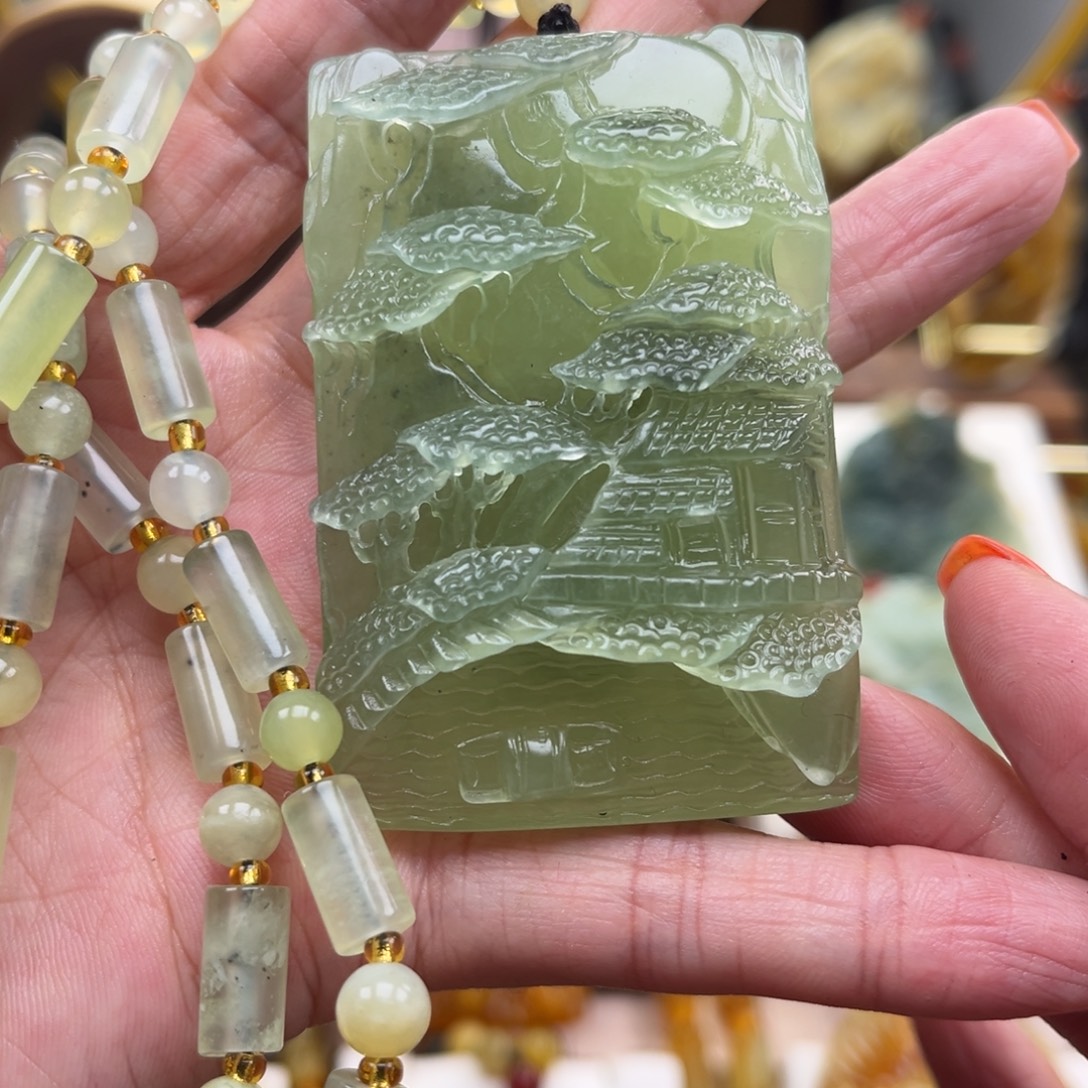 未镶嵌岫玉挂件挂件