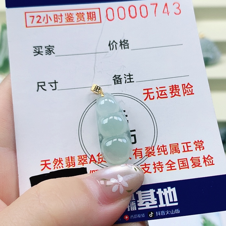 翡翠未镶嵌吊坠(不含链)吊