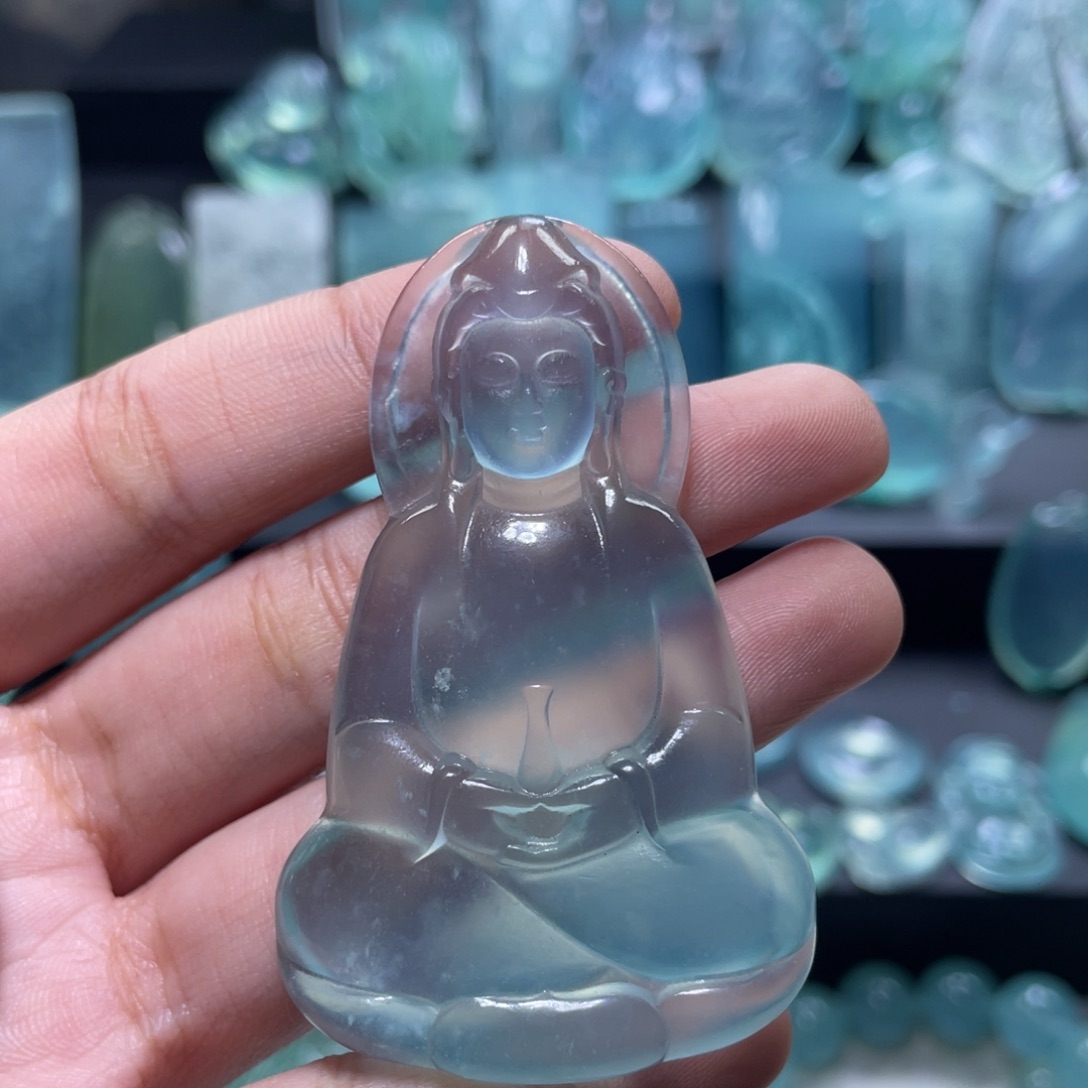 蛇纹石玉颈饰未镶嵌胖*哥