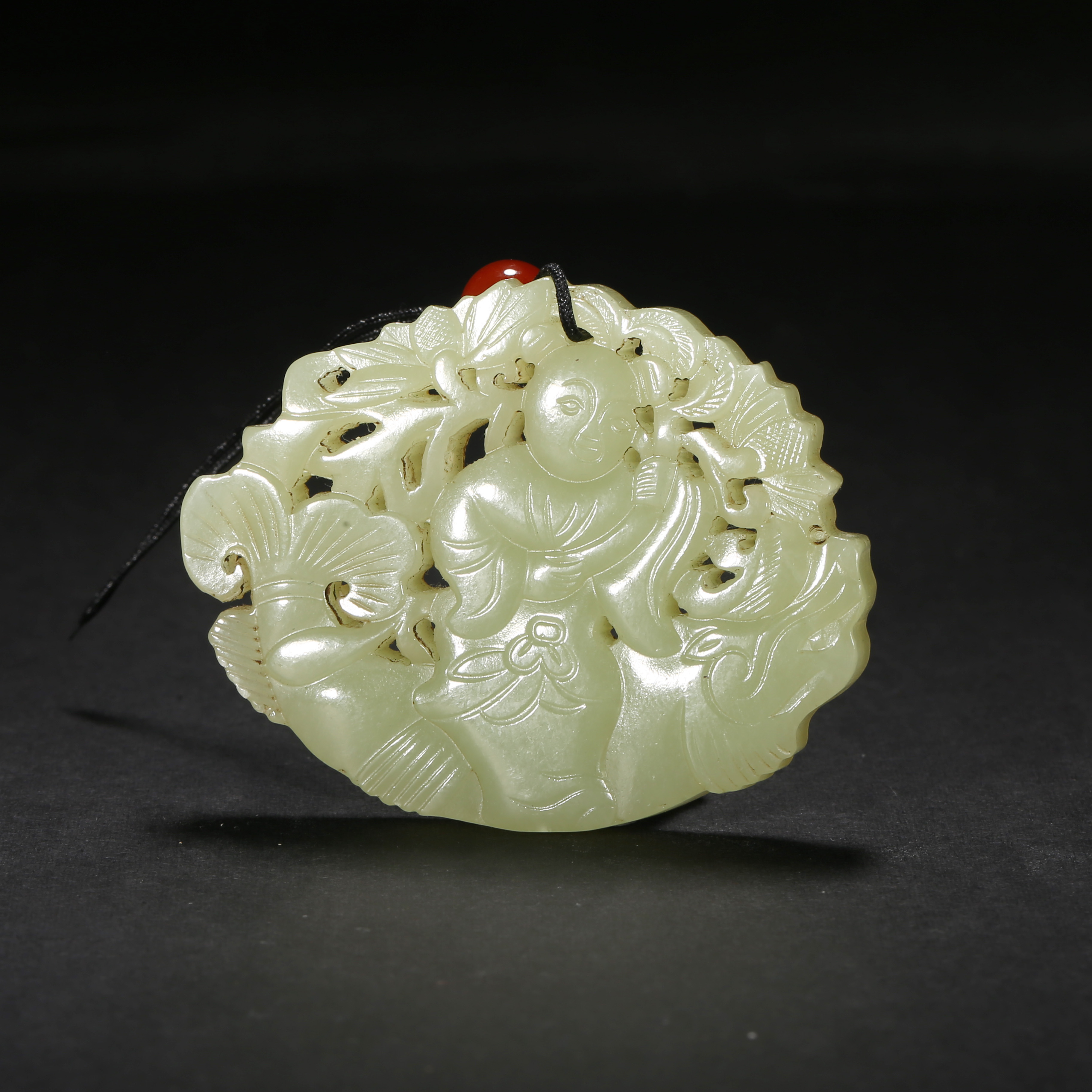 清代*鱼化龙玉佩/11LB3640/和田玉【北京文博】