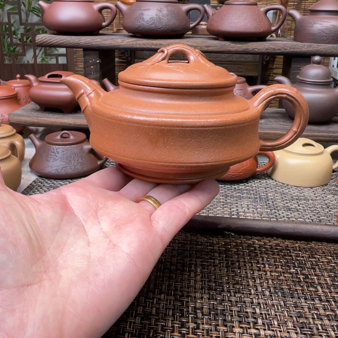 紫砂茶壶宜兴原矿紫砂手工制300