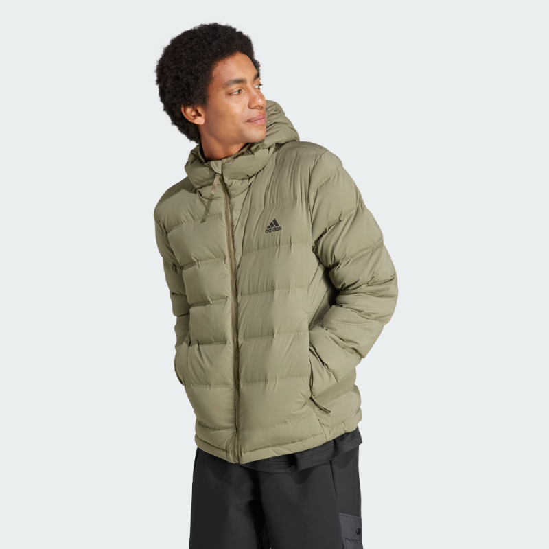Adidas/阿迪达斯正品冬季新款男士运动保暖连帽羽绒服IK3173