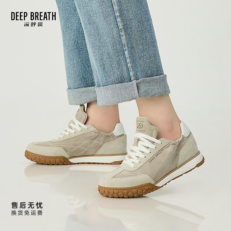 DEEP BREATH深呼吸女鞋商务低帮绑带松紧口德训鞋休闲鞋AX12309