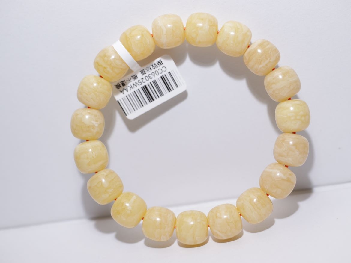 【同料手串】12*11mm 精品俄料虎皮千层蜜蜡老型手串 20.55  285
