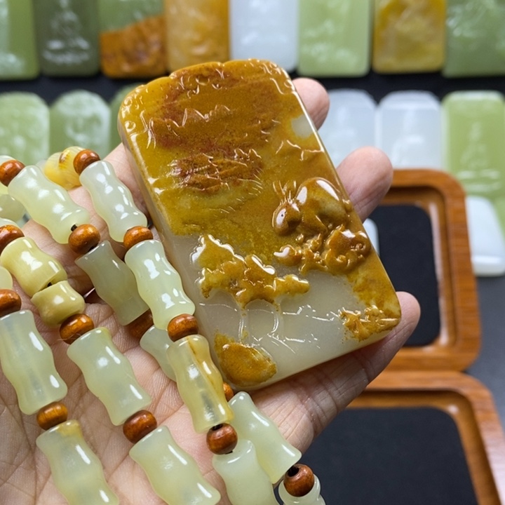 石材生肖牌子一套