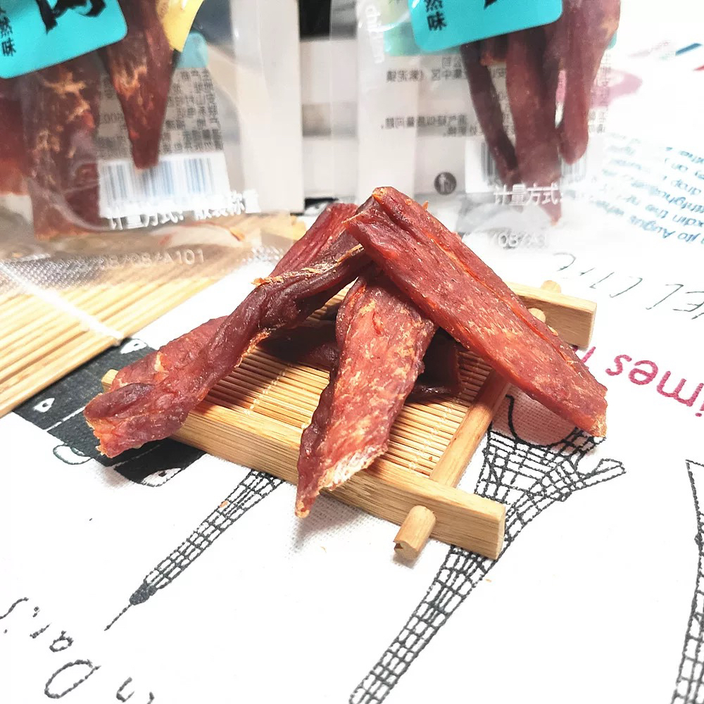 风干鸡肉干高蛋白减低耐嚼卡脂即食健身休闲零食