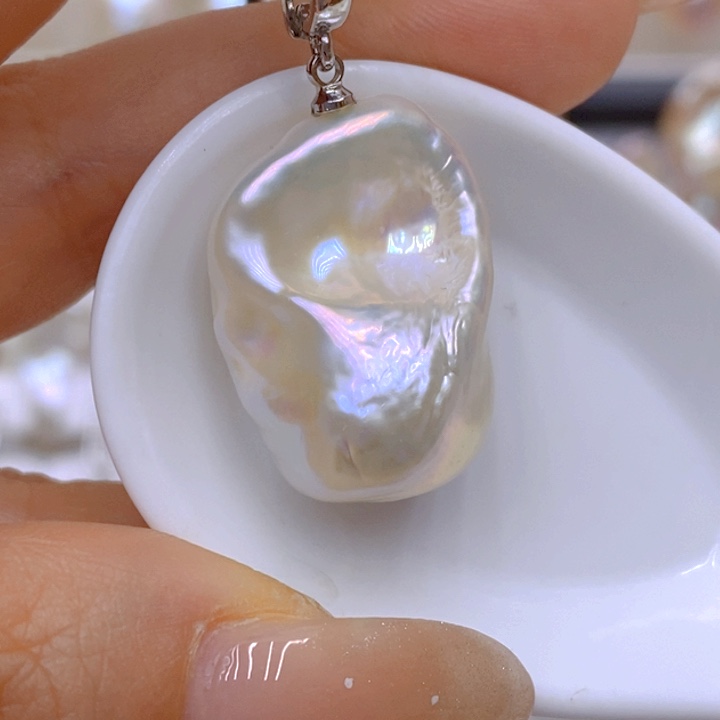 淡水珍珠未镶嵌吊坠(赠链)