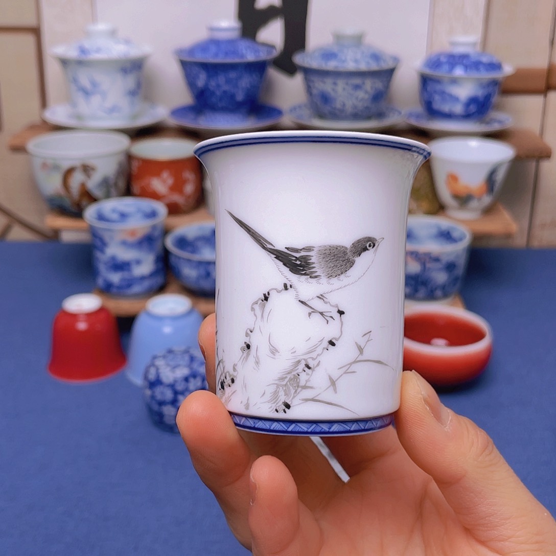 景德镇手工陶瓷茶杯