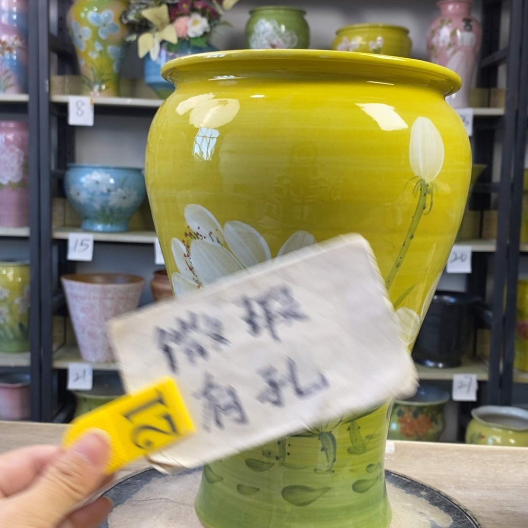 景德镇手工手绘陶瓷花盆