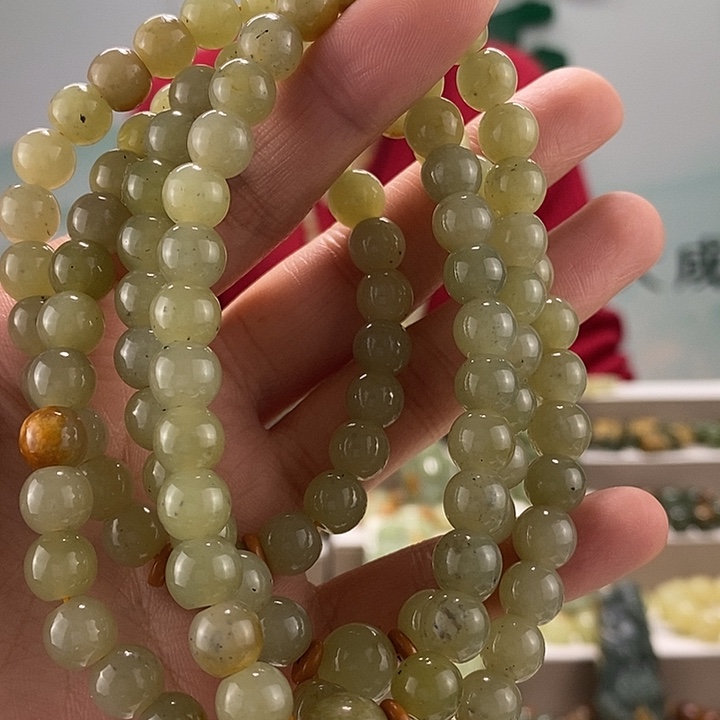 透闪石质玉手链未镶嵌