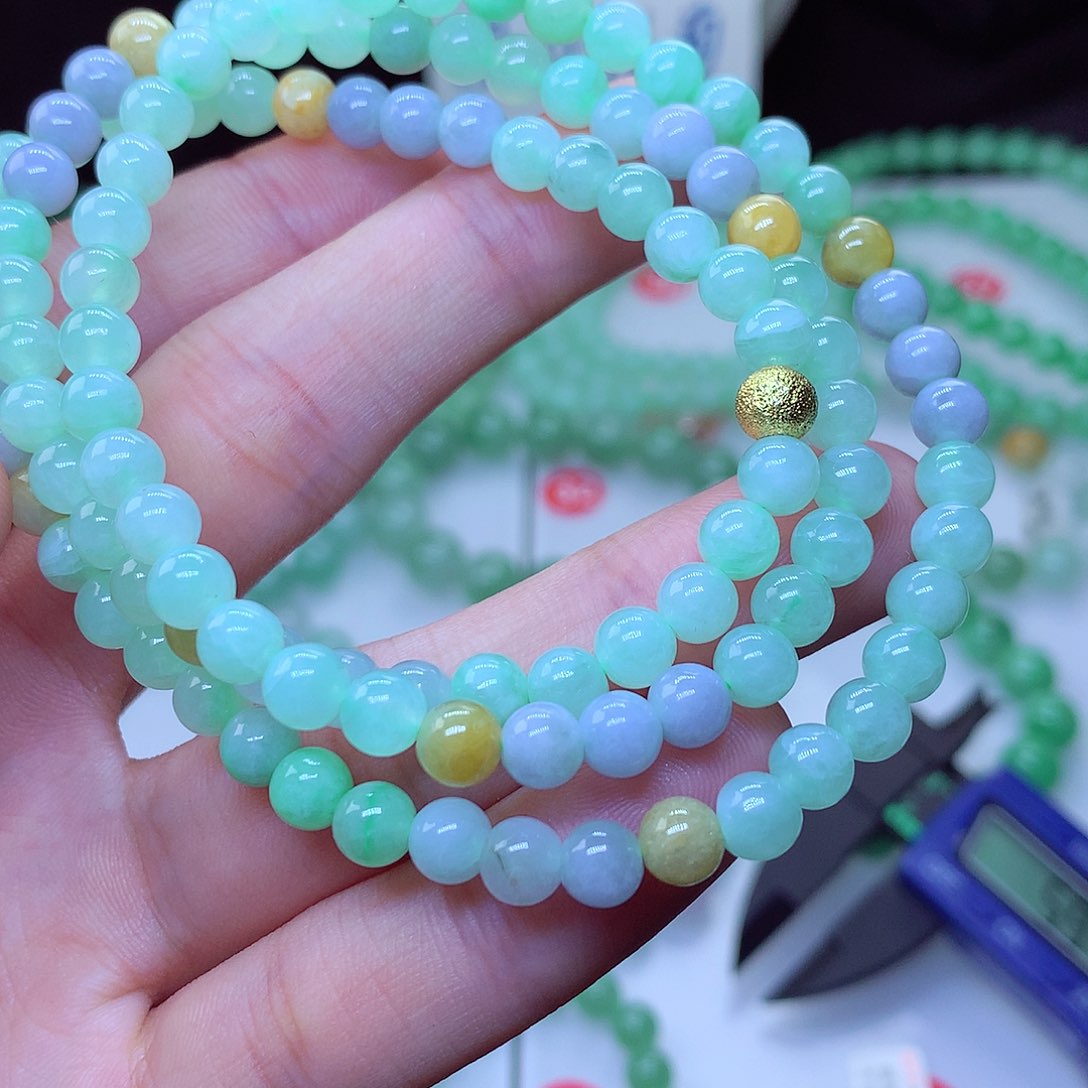 翡翠毛衣链未镶嵌