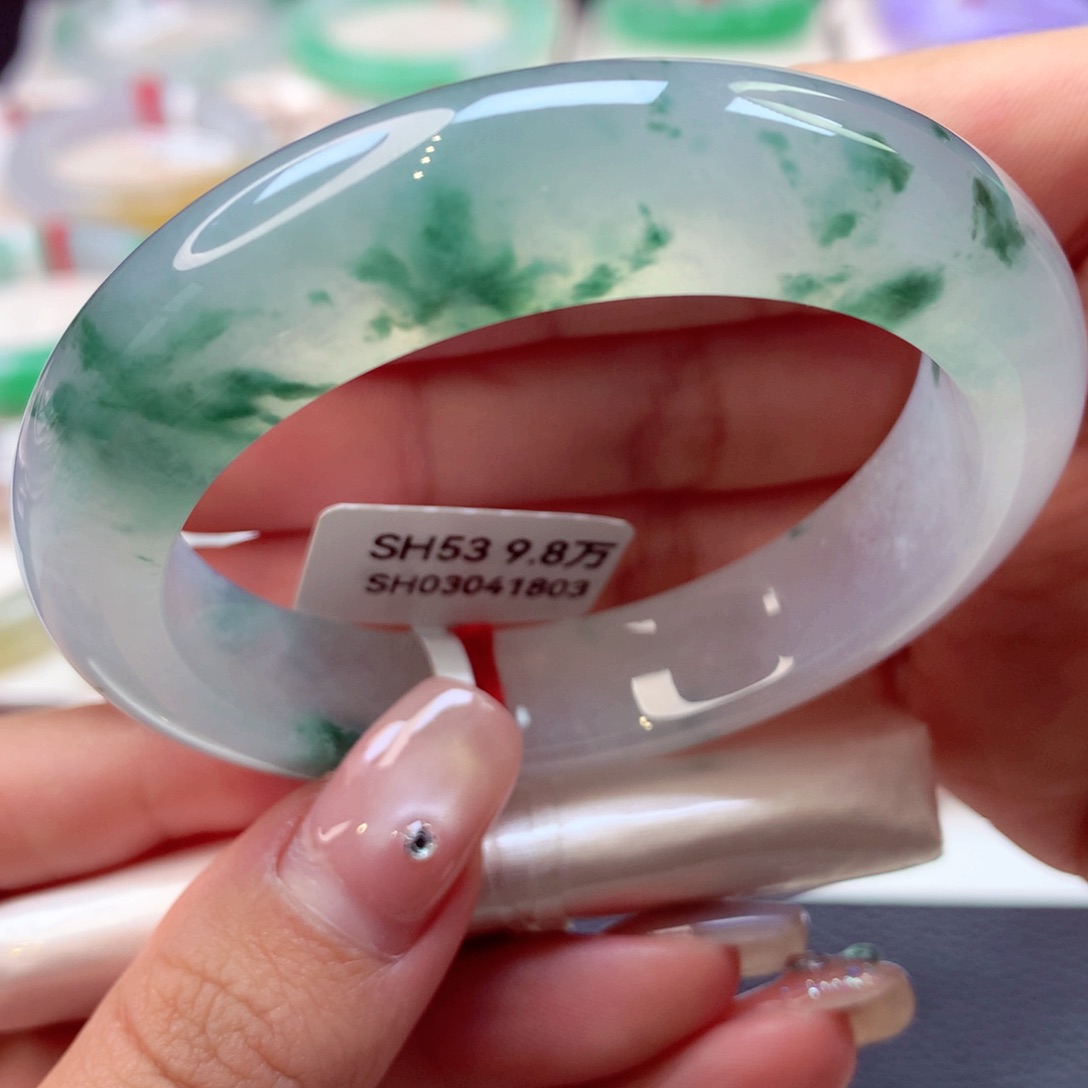 未镶嵌手镯翡翠泥鳅背10号66