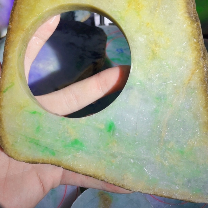 翡翠未镶嵌挂件板料