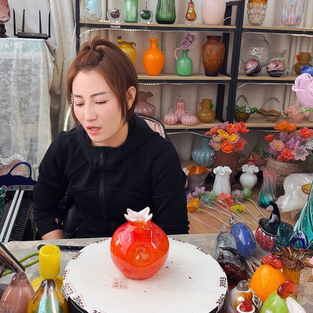 石榴瓶福利家悦琉璃工艺品