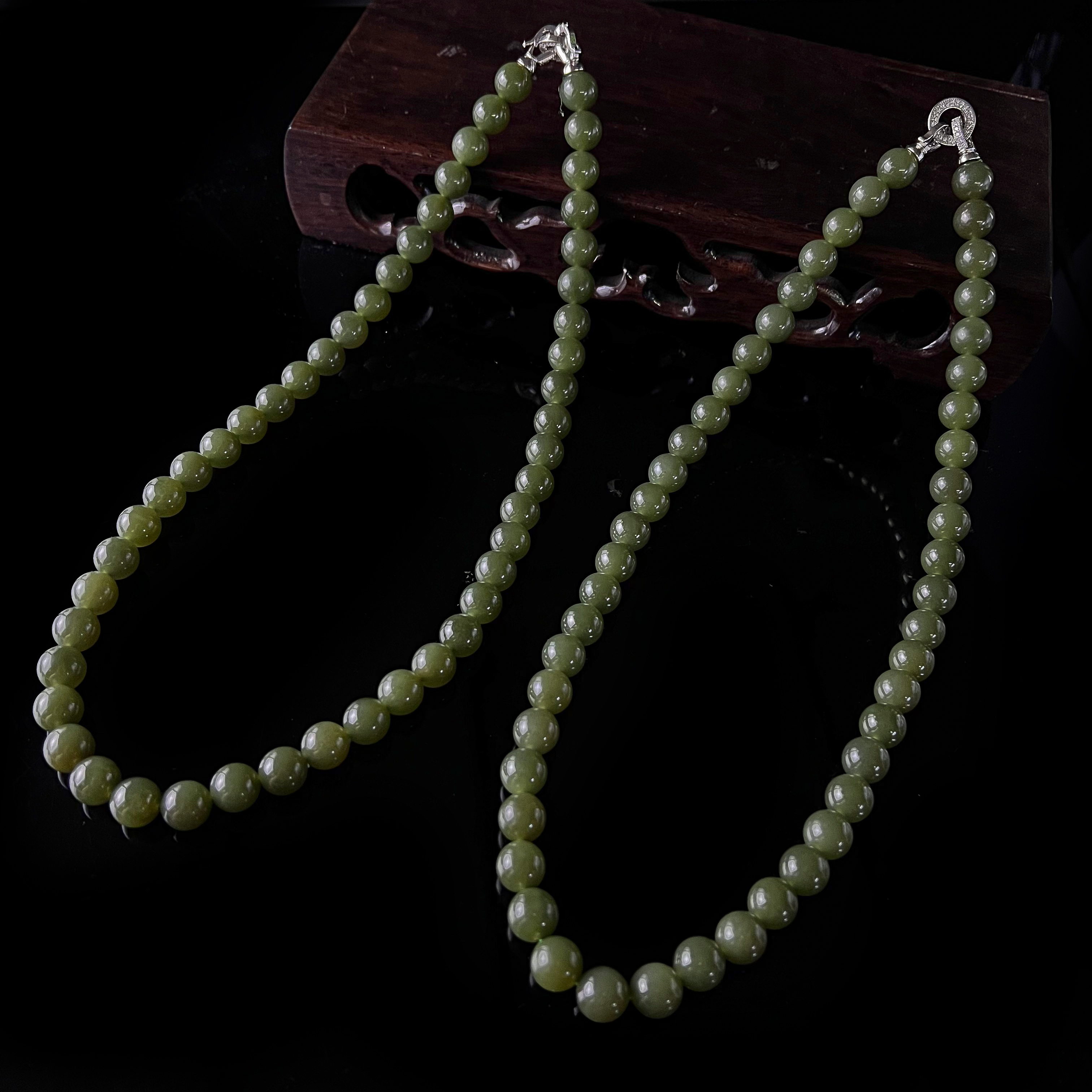 H4918【东齐珠宝】青且末蓝和田玉项链-卡10左右-多样性只发一件/深