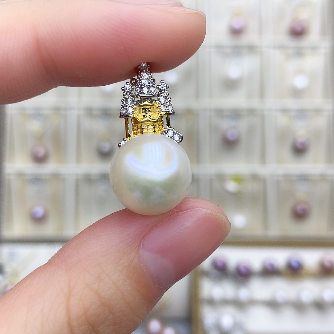 淡水珍珠颈饰合金