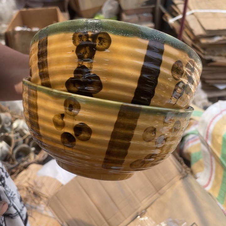 琉璃手工艺品陶瓷艺术盘子碗口17✖️8