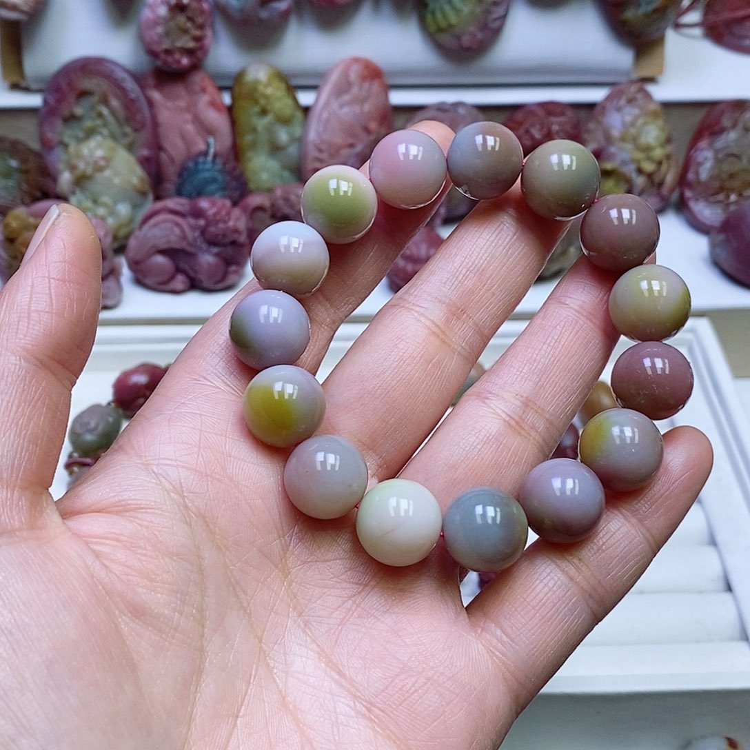 玛瑙/玉髓盐源玛瑙手链未镶嵌