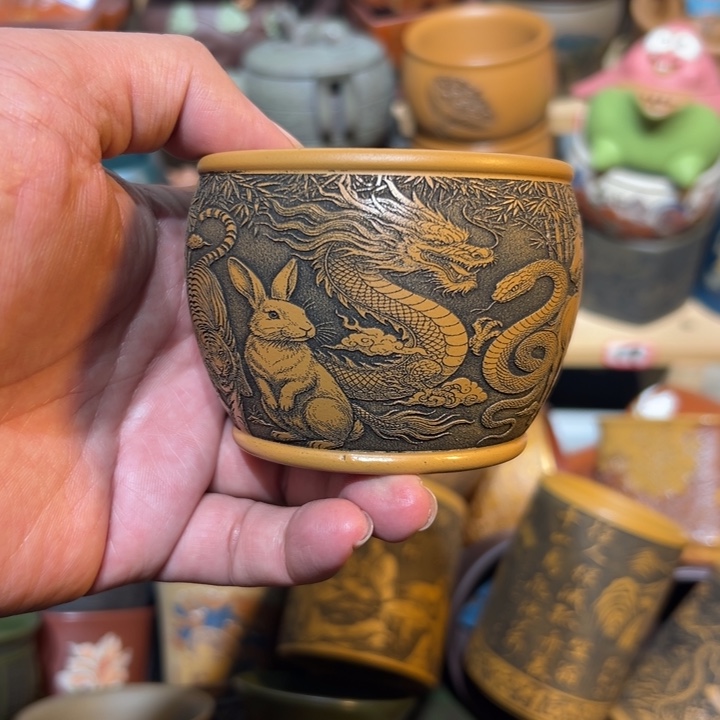 紫砂茶杯宜兴紫砂主人杯