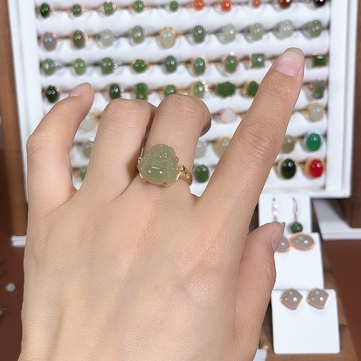 和田玉银S925镶嵌颈饰