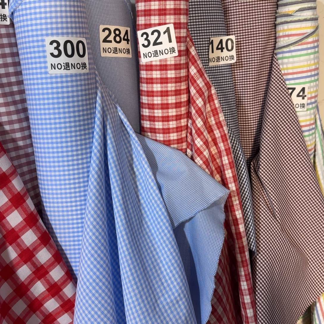 棉321，2米红格全棉