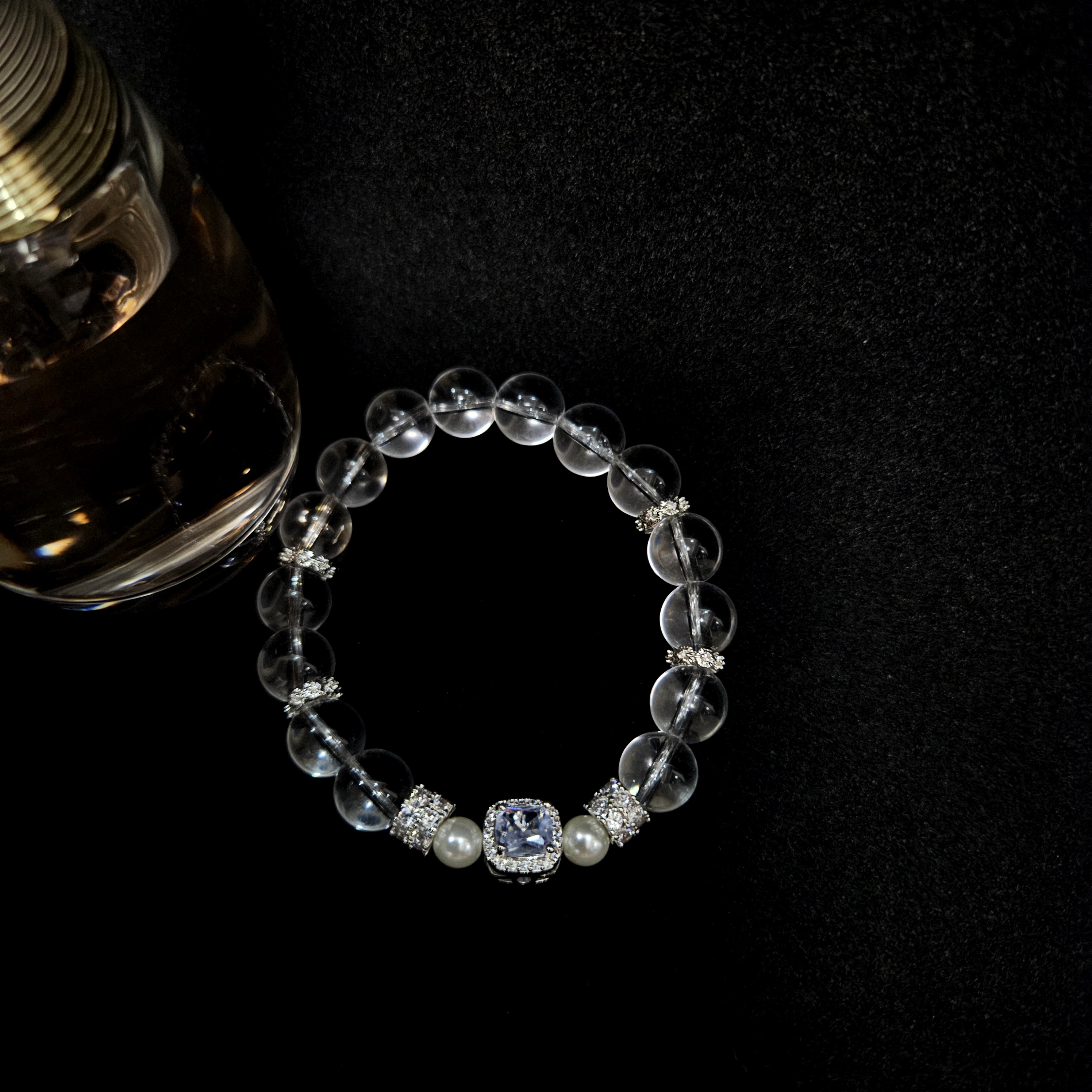 【乐如玉】清冷感白水晶气质手链