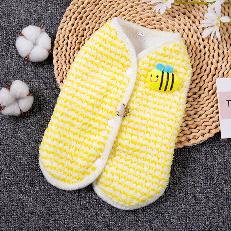 小猫咪衣服秋冬装加绒防掉毛布偶蓝金英短小型犬奶狗加厚可爱背心