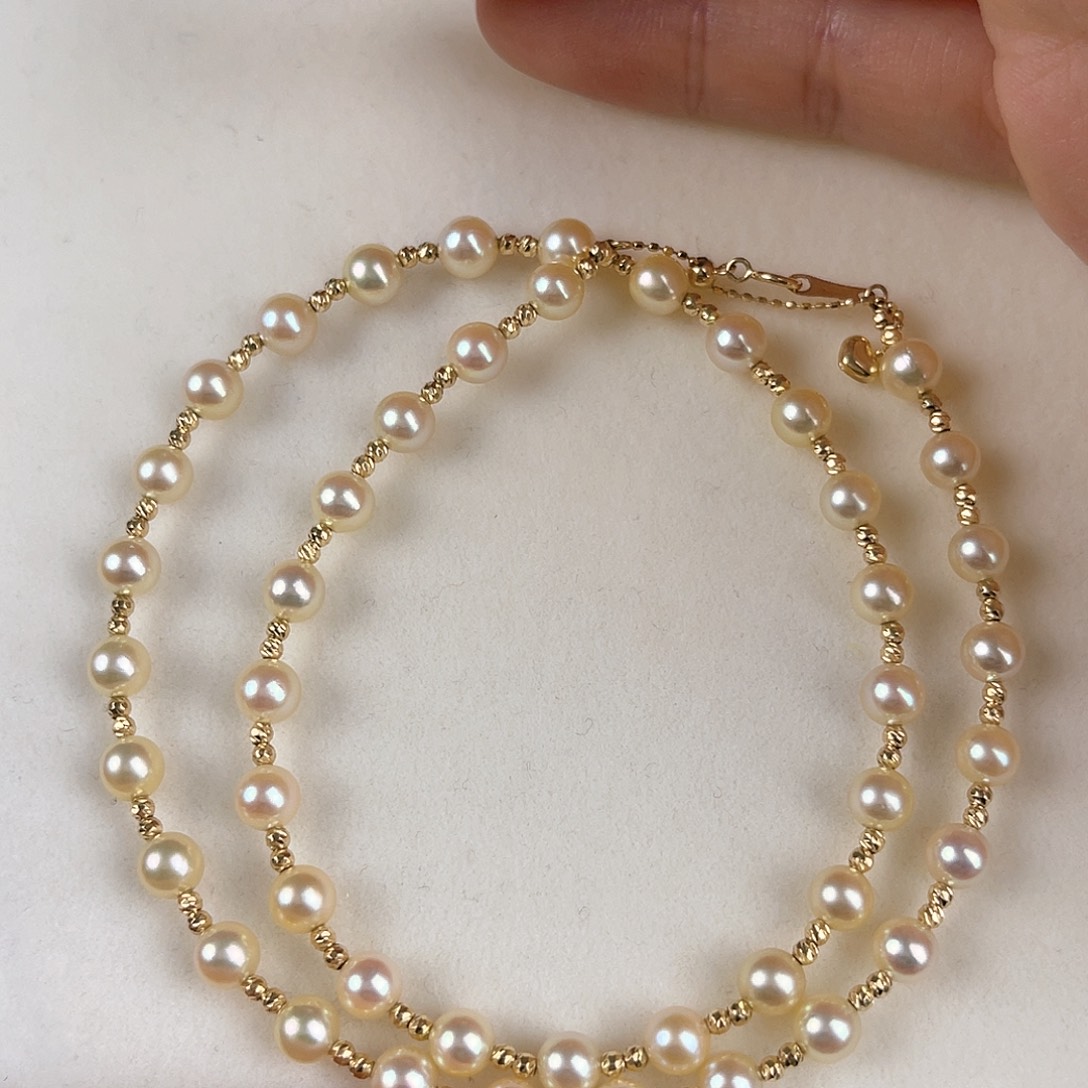海水珍珠颈饰18K金镶嵌