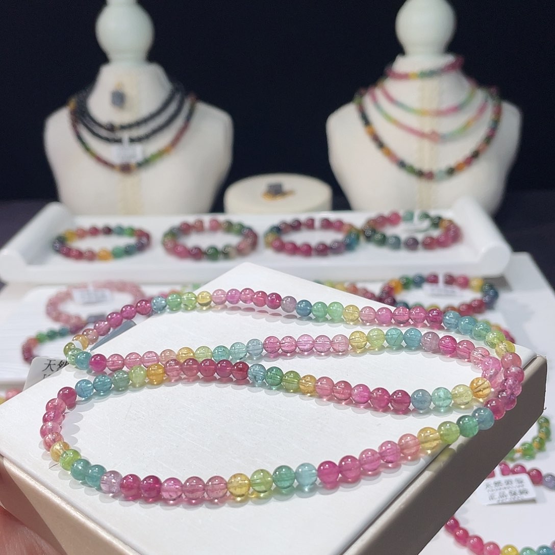 碧玺手串未镶嵌5.1mm±